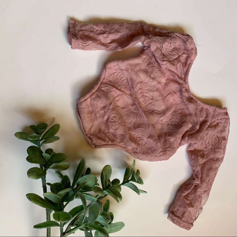 Mauve Lace bodysuit